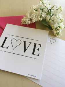 Karte Love, Liebesbrief, die richtigen Worte finden, Add, Anna Delia D Errico, let love guide your way