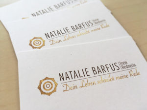 Natalie Barfus, Freie Rede, Logo, best logo of the world, inspiration business card, visitenkarten inspriationen